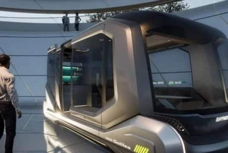 未來的自動駕駛房車，車廂等于移動酒店，可直接在野外露營