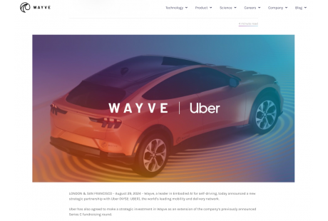 【海外熱訊】繼軟銀、微軟、英偉達，Uber也追投了這家公司